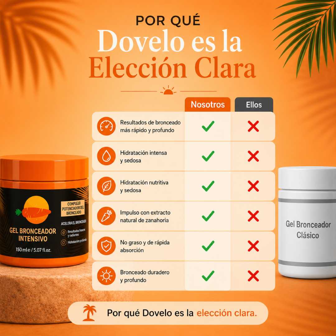 Gel Bronceador Intensivo Dovelo