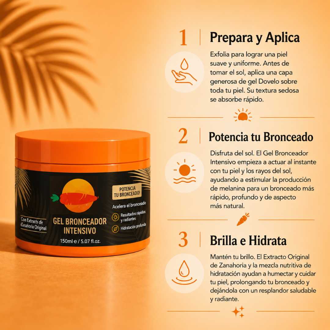 Gel Bronceador Intensivo Dovelo